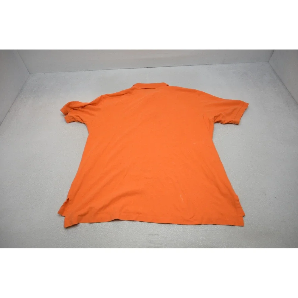 Polo Ralph Lauren Polo Shirt Mens 2XLT Orange Green Pony Logo Excellent